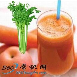 红萝卜芹菜汁治疗青春痘