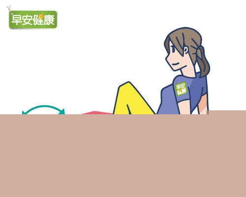 放鬆髋关节伸展操：坐着转动脚踝
