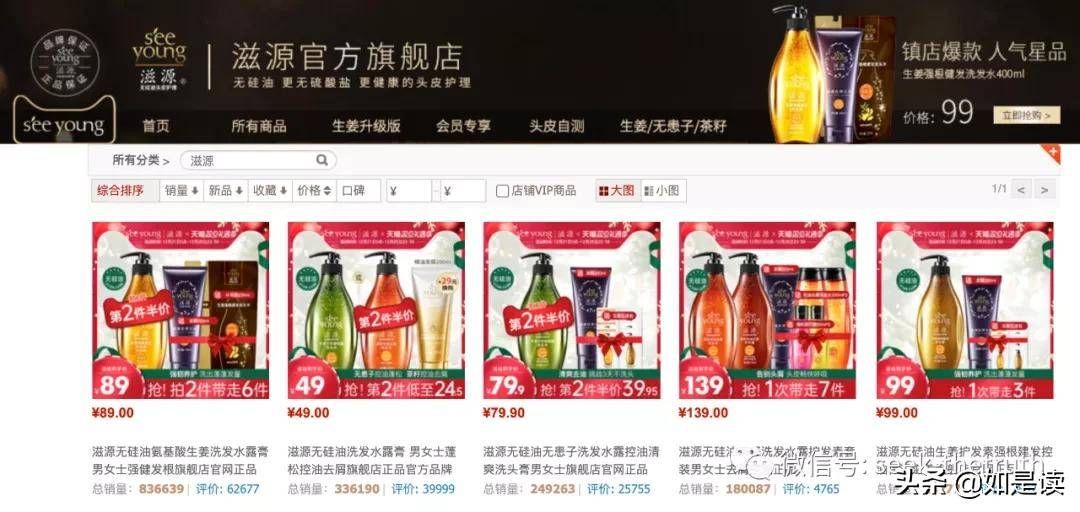 产品结构分析(9个个护品牌)