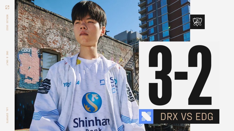 drx让二追三edg,成为第一支晋级世界赛四强的四号种子